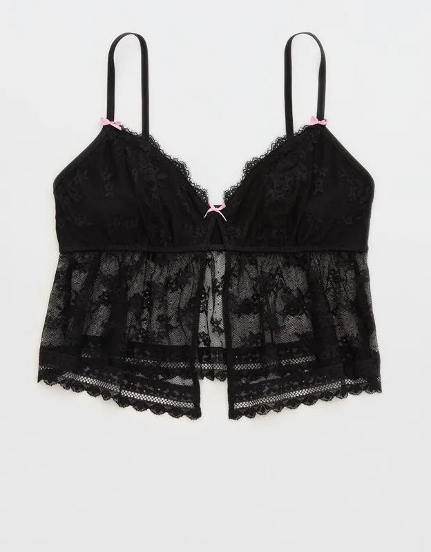 Show Off Midnight Romance Lace Bra Top