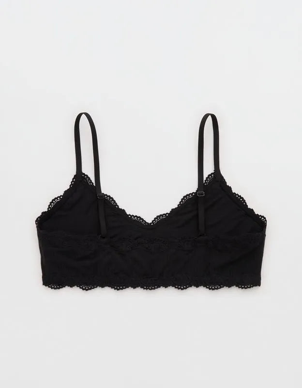 OVERSLEPT By Aerie Modal Lace Trim Bralette