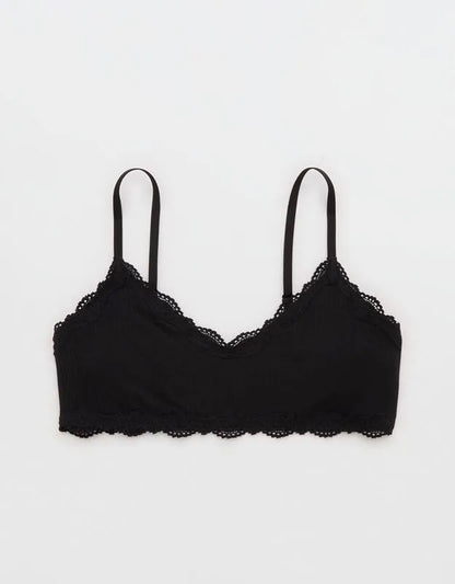 OVERSLEPT By Aerie Modal Lace Trim Bralette