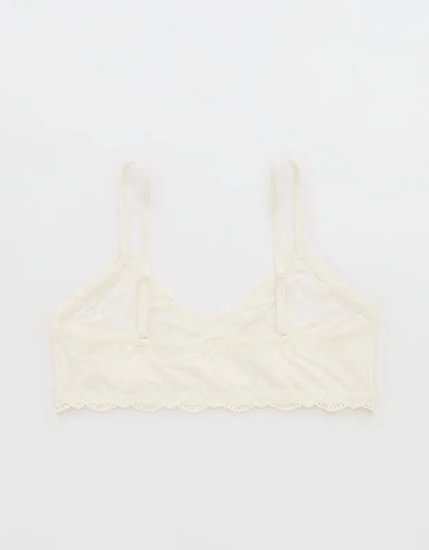 OVERSLEPT By Aerie Modal Lace Trim Bralette