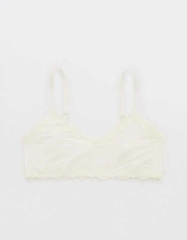 OVERSLEPT By Aerie Modal Lace Trim Bralette