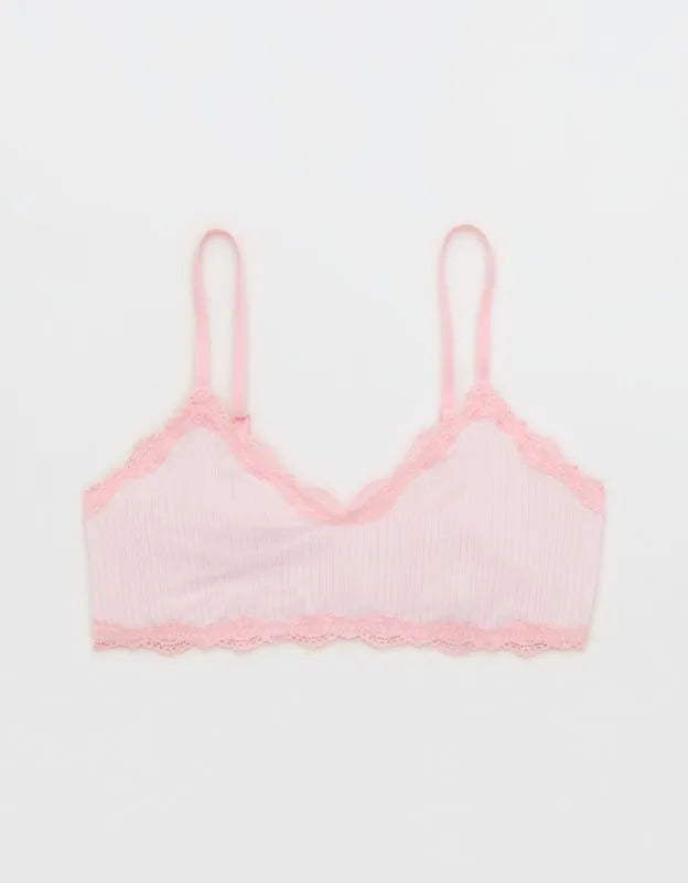OVERSLEPT By Aerie Modal Lace Trim Bralette