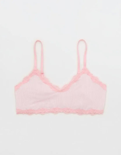 OVERSLEPT By Aerie Modal Lace Trim Bralette
