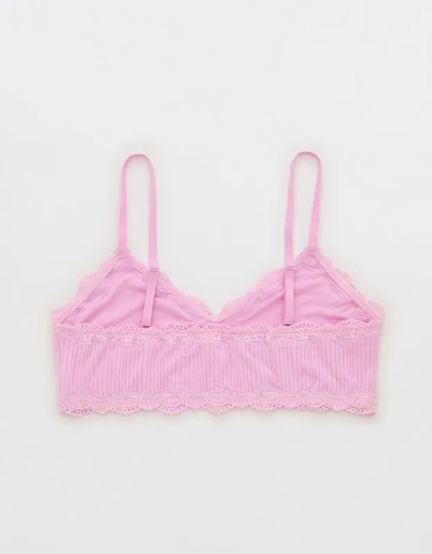 OVERSLEPT By Aerie Modal Lace Trim Bralette