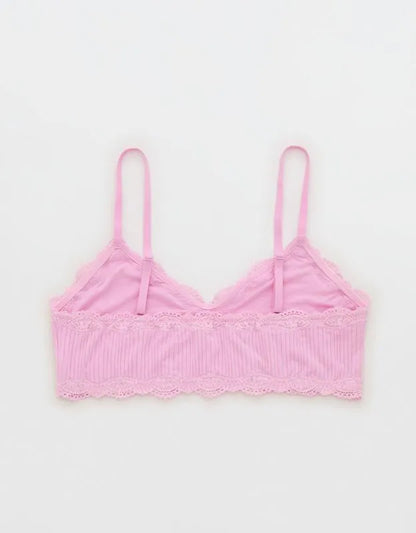 OVERSLEPT By Aerie Modal Lace Trim Bralette