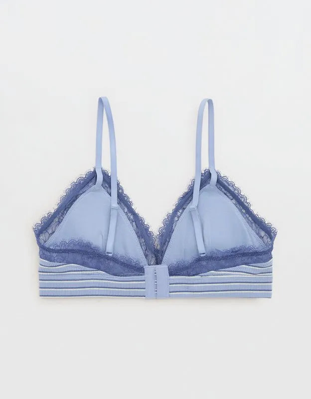 Superchill Cotton Rib Padded Triangle Bralette