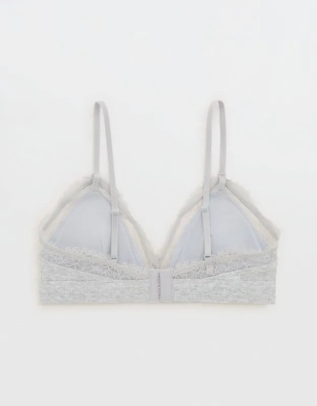 Superchill Cotton Rib Padded Triangle Bralette