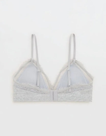 Superchill Cotton Rib Padded Triangle Bralette