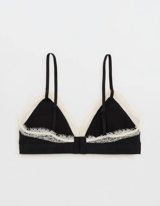 Superchill Cotton Rib Padded Triangle Bralette