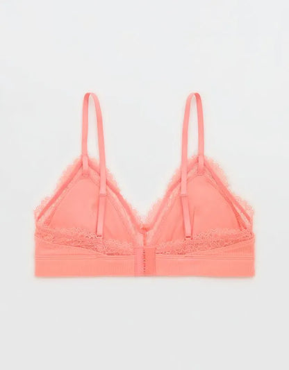Superchill Cotton Rib Padded Triangle Bralette