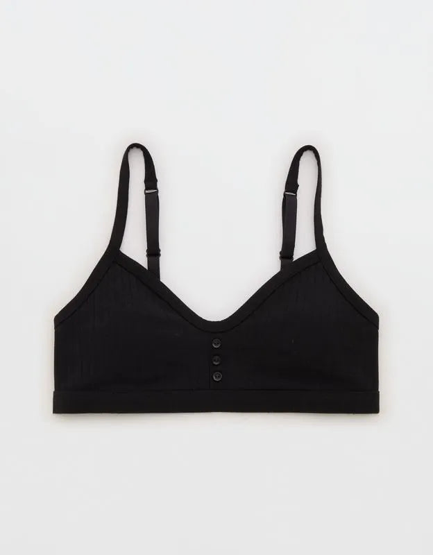 Superchill Cotton Rib Padded Bralette