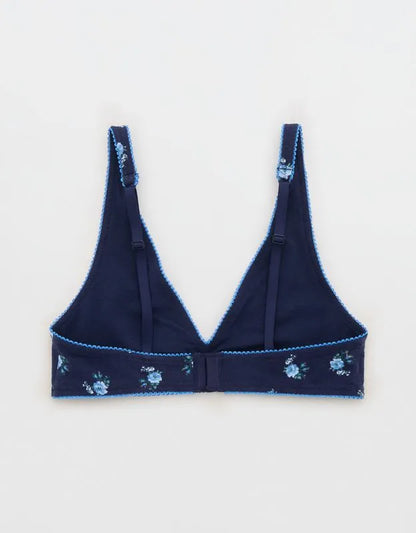 OVERSLEPT by Aerie Cotton Plunge Bralette