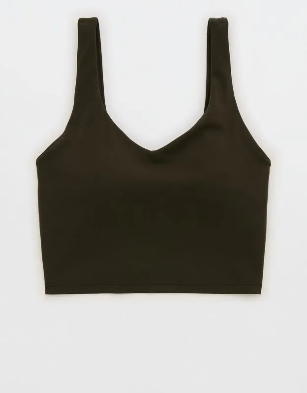 OFFLINE By Aerie Real Me Low Key Longline Sports Bra