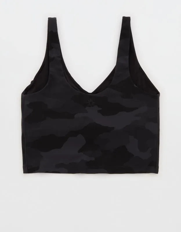 OFFLINE By Aerie Real Me Low Key Longline Sports Bra