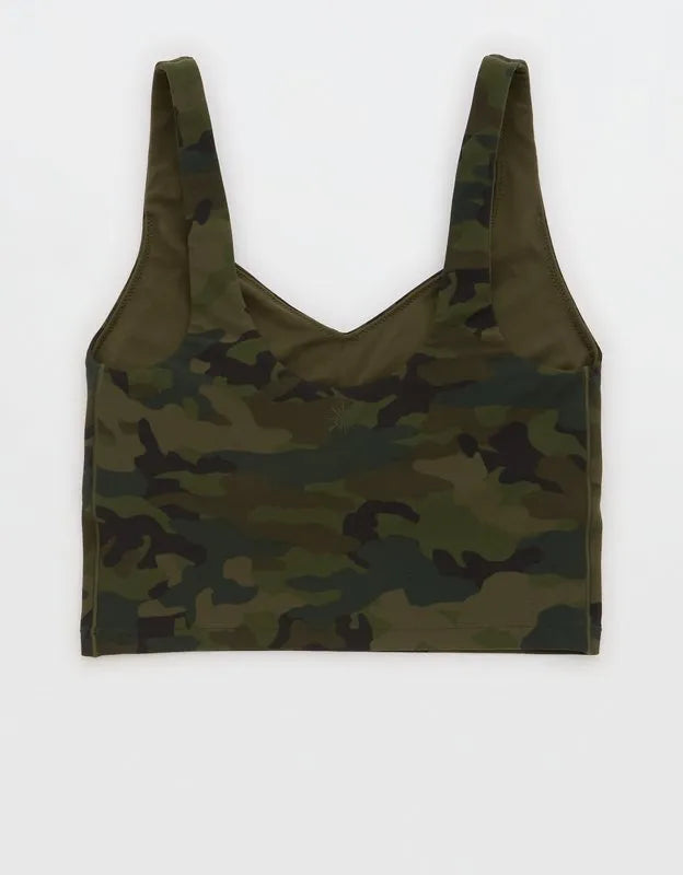 OFFLINE By Aerie Real Me Low Key Longline Sports Bra