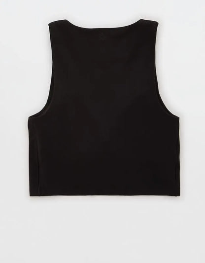 OFFLINE By Aerie Real Me XTRA High Neck Longline Sports Bra