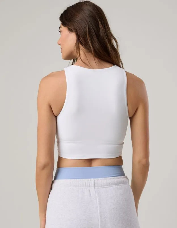 OFFLINE By Aerie Real Me XTRA High Neck Longline Sports Bra