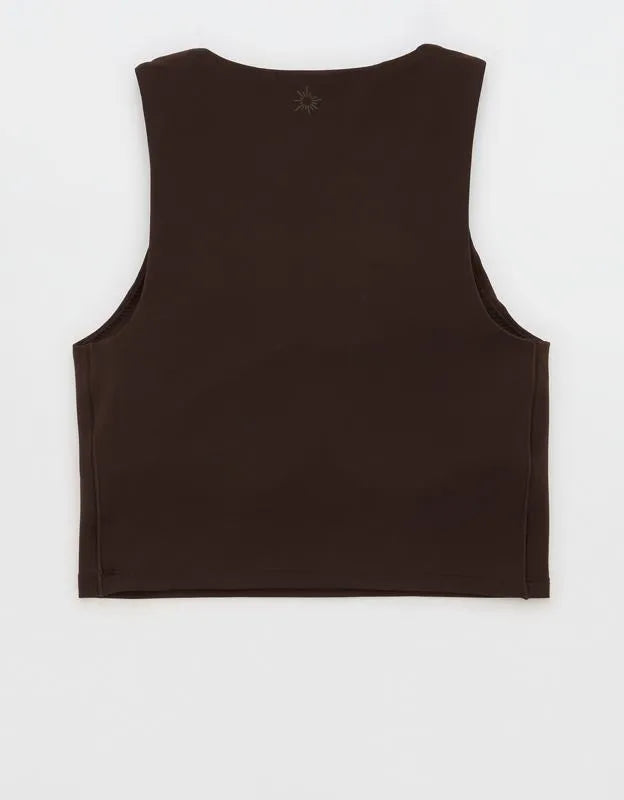 OFFLINE By Aerie Real Me XTRA High Neck Longline Sports Bra