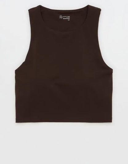 OFFLINE By Aerie Real Me XTRA High Neck Longline Sports Bra