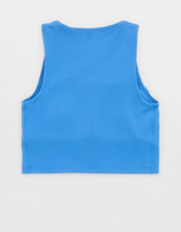 OFFLINE By Aerie Real Me XTRA High Neck Longline Sports Bra
