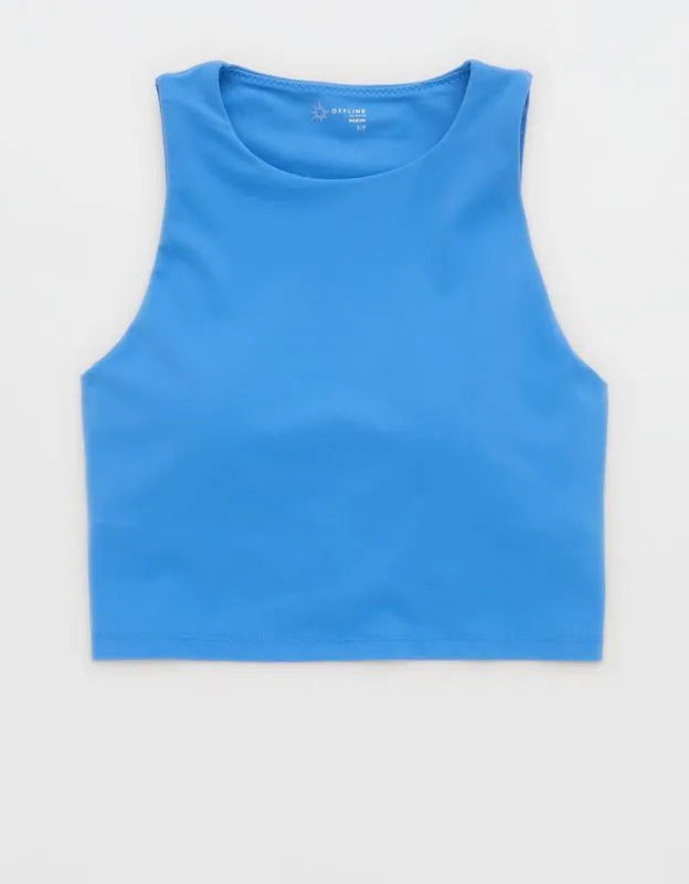 OFFLINE By Aerie Real Me XTRA High Neck Longline Sports Bra