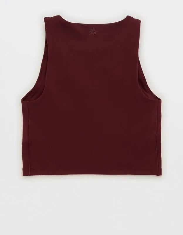 OFFLINE By Aerie Real Me XTRA High Neck Longline Sports Bra