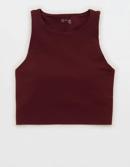 OFFLINE By Aerie Real Me XTRA High Neck Longline Sports Bra