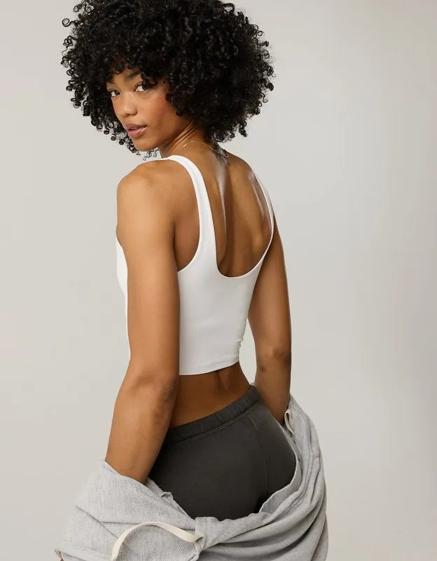 OFFLINE By Aerie Real Me Low Key Longline Sports Bra