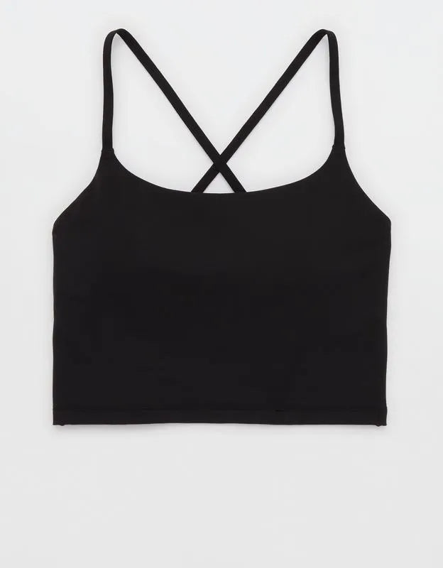 OFFLINE By Aerie Real Me XTRA Strappy Longline Sports Bra