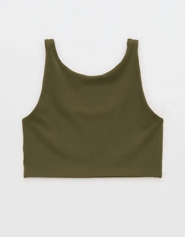 OFFLINE By Aerie Real Me XTRA Rib Switch Up High Neck Sports Bra