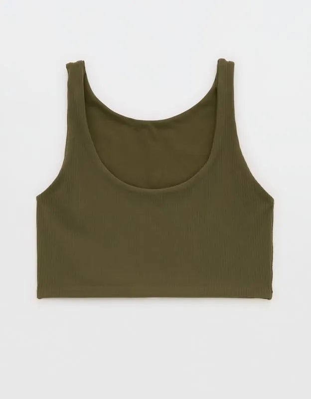 OFFLINE By Aerie Real Me XTRA Rib Switch Up High Neck Sports Bra