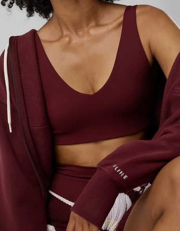 OFFLINE By Aerie Real Me XTRA Classic Double V Sports Bra