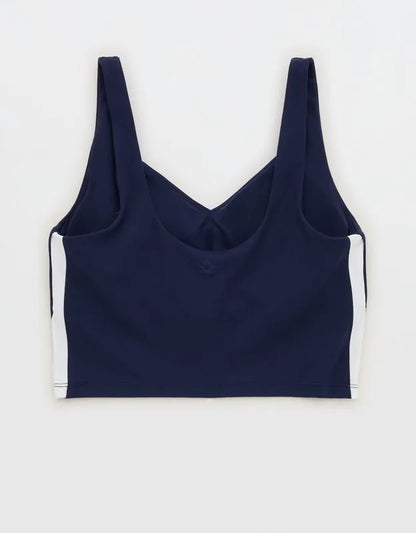 OFFLINE By Aerie Real Me Track Low Key Longline Sports Bra