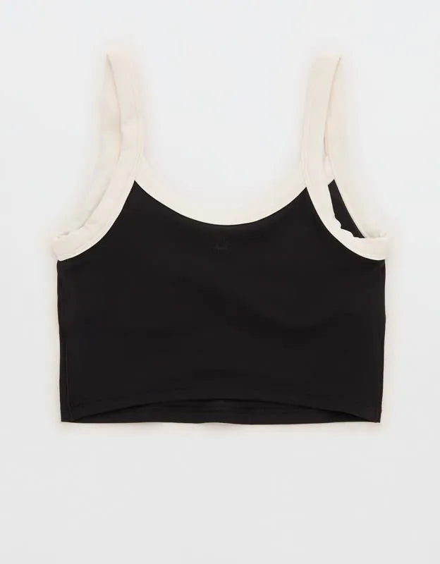 OFFLINE By Aerie Real Me Low Key Ringer Longline Sports Bra