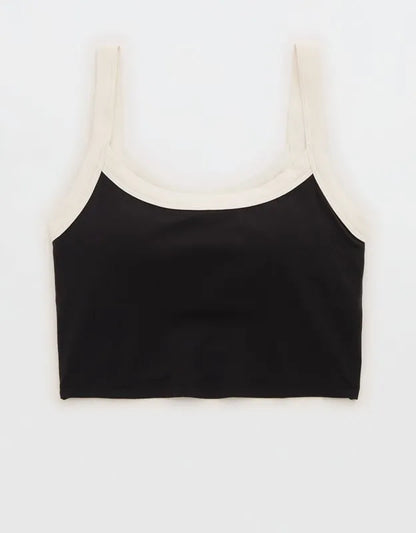 OFFLINE By Aerie Real Me Low Key Ringer Longline Sports Bra