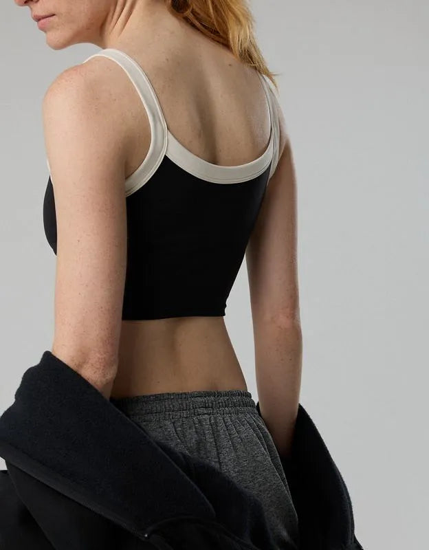 OFFLINE By Aerie Real Me Low Key Ringer Longline Sports Bra