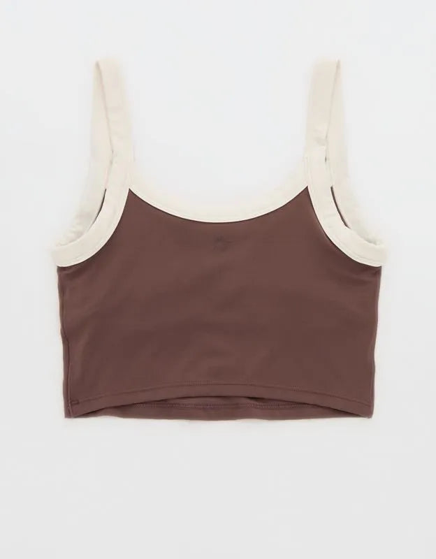 OFFLINE By Aerie Real Me Low Key Ringer Longline Sports Bra