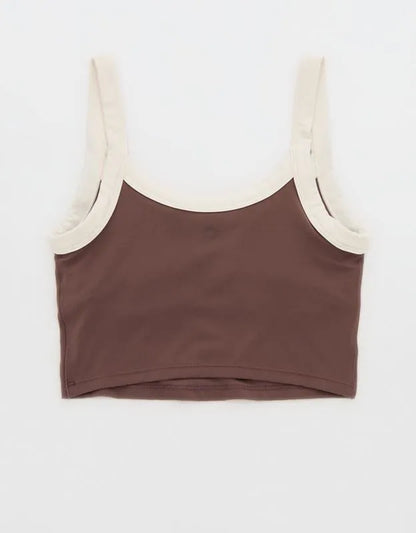 OFFLINE By Aerie Real Me Low Key Ringer Longline Sports Bra