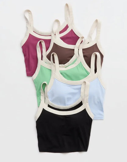 OFFLINE By Aerie Real Me Low Key Ringer Longline Sports Bra