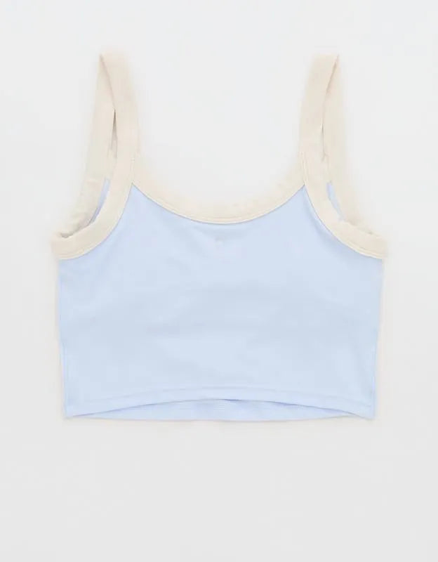 OFFLINE By Aerie Real Me Low Key Ringer Longline Sports Bra