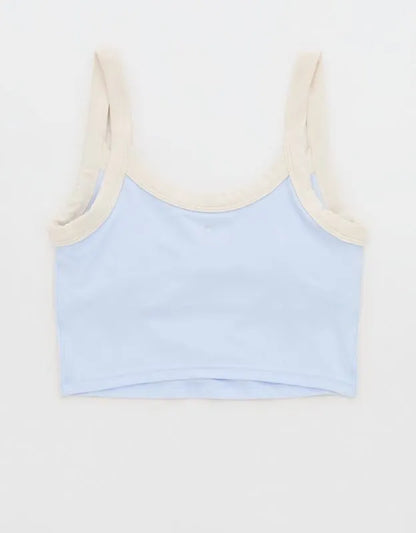 OFFLINE By Aerie Real Me Low Key Ringer Longline Sports Bra