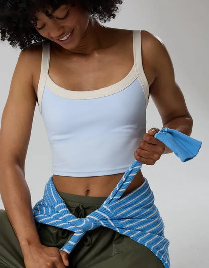 OFFLINE By Aerie Real Me Low Key Ringer Longline Sports Bra