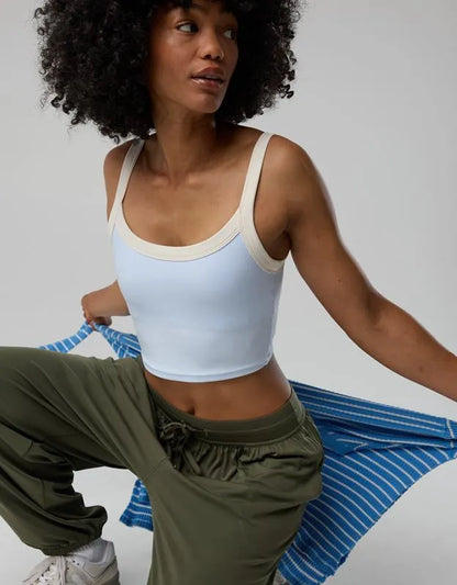 OFFLINE By Aerie Real Me Low Key Ringer Longline Sports Bra