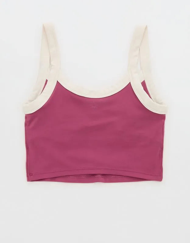 OFFLINE By Aerie Real Me Low Key Ringer Longline Sports Bra