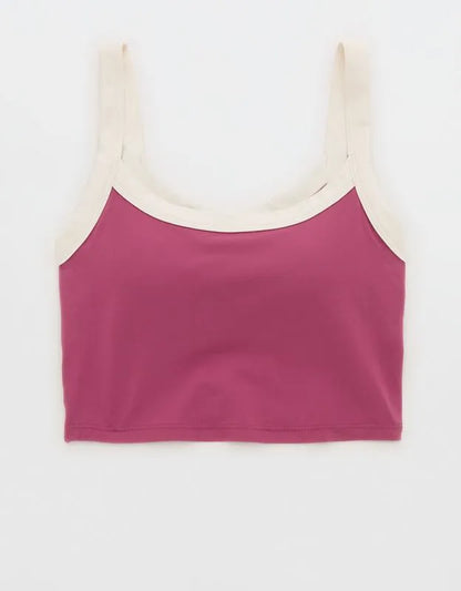 OFFLINE By Aerie Real Me Low Key Ringer Longline Sports Bra