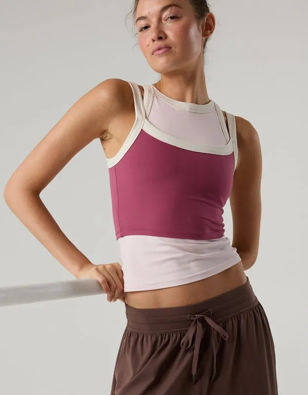 OFFLINE By Aerie Real Me Low Key Ringer Longline Sports Bra