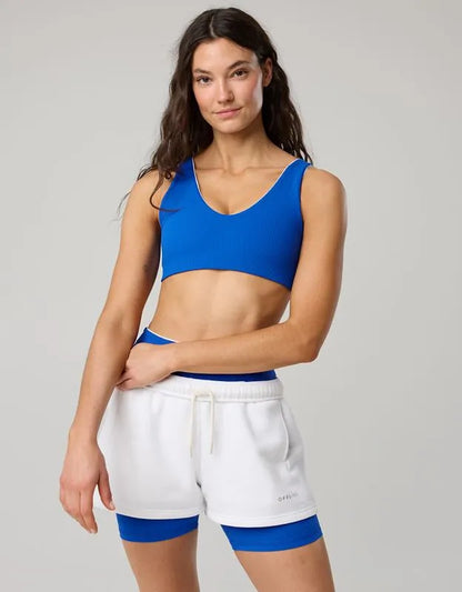 OFFLINE By Aerie Real Me XTRA Rib Piping Sports Bra