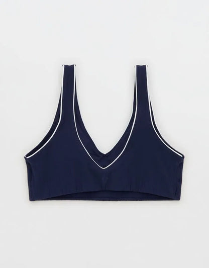 OFFLINE By Aerie Real Me XTRA Rib Piping Sports Bra