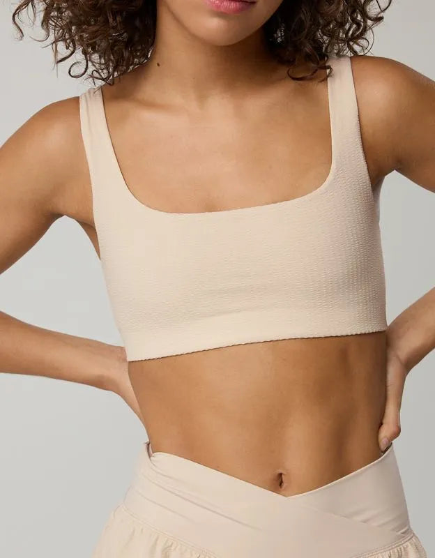 OFFLINE By Aerie Seersucker Classic Sports Bra
