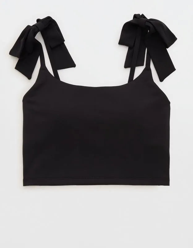 OFFLINE by Aerie Real Me Bow Longline Sports Bra
